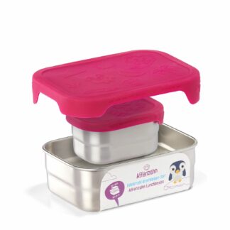 Affenzahn Edelstahl Brotdose pink